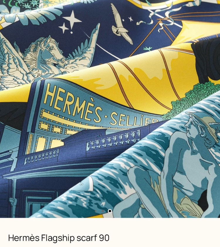 에르메스 까레 90 스카프 / 마린 퐁쎄 / 새상품 이미지
