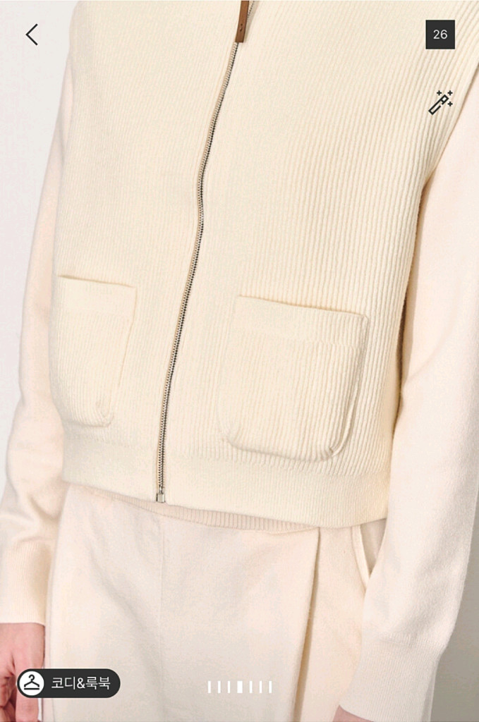 타임 울 블렌드 집업 후드 베스트 랑방 마인 더캐시미어 시스템 sjsj--2