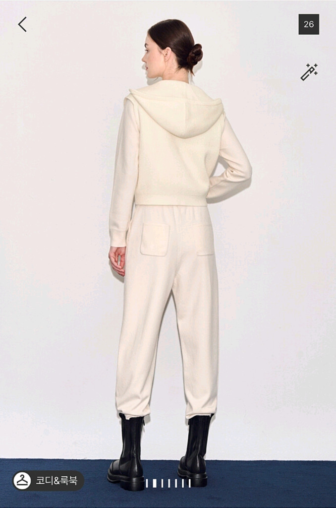 타임 울 블렌드 집업 후드 베스트 랑방 마인 더캐시미어 시스템 sjsj--3