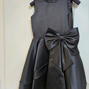 여아 콩쿨 연주회 블랙 미니 드레스 140