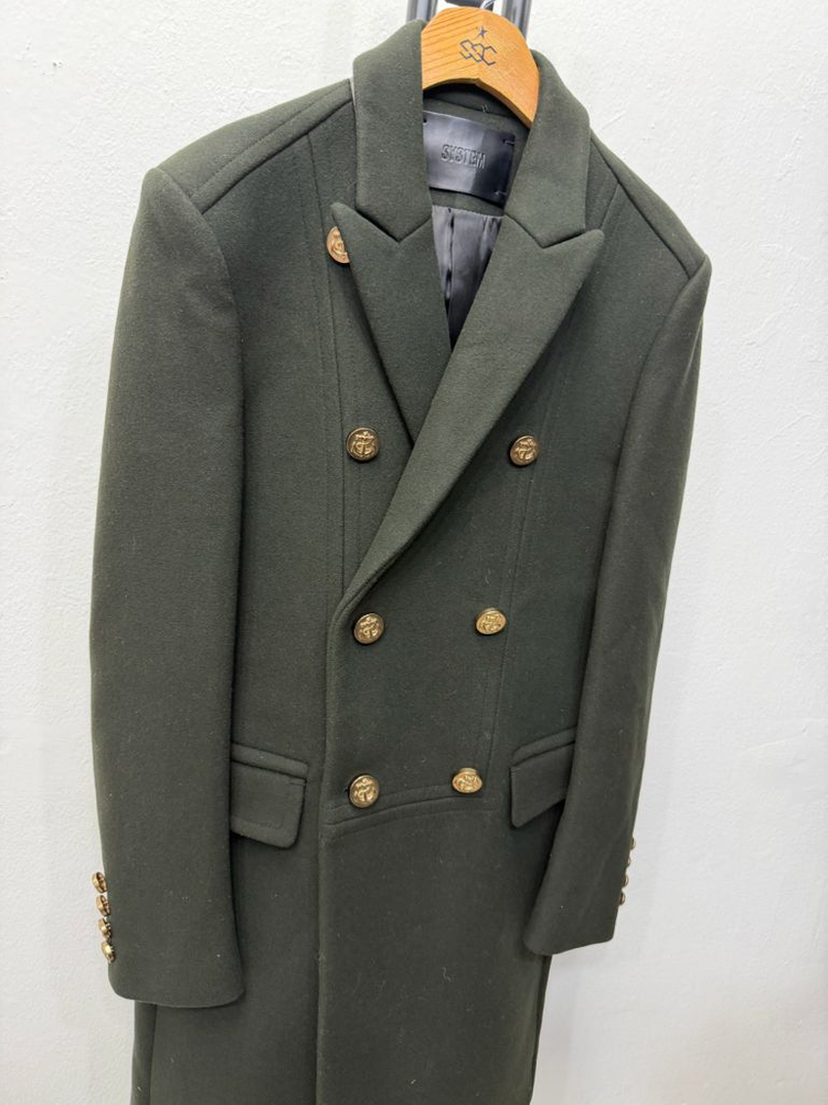 정품) 시스템옴므 한섬 울 캐시미어 코트 95--1