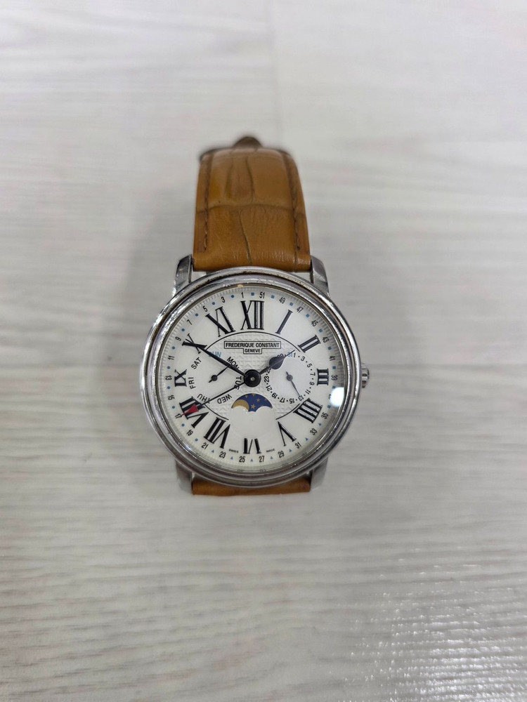 프레드릭 콘스탄트 타이머 멀티 문페이즈 가죽 시계--1