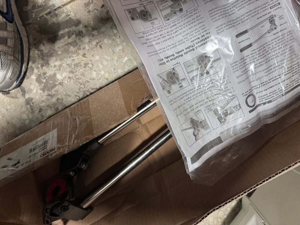 리지드 ridgid 파이프 밴더 606 3/8--1