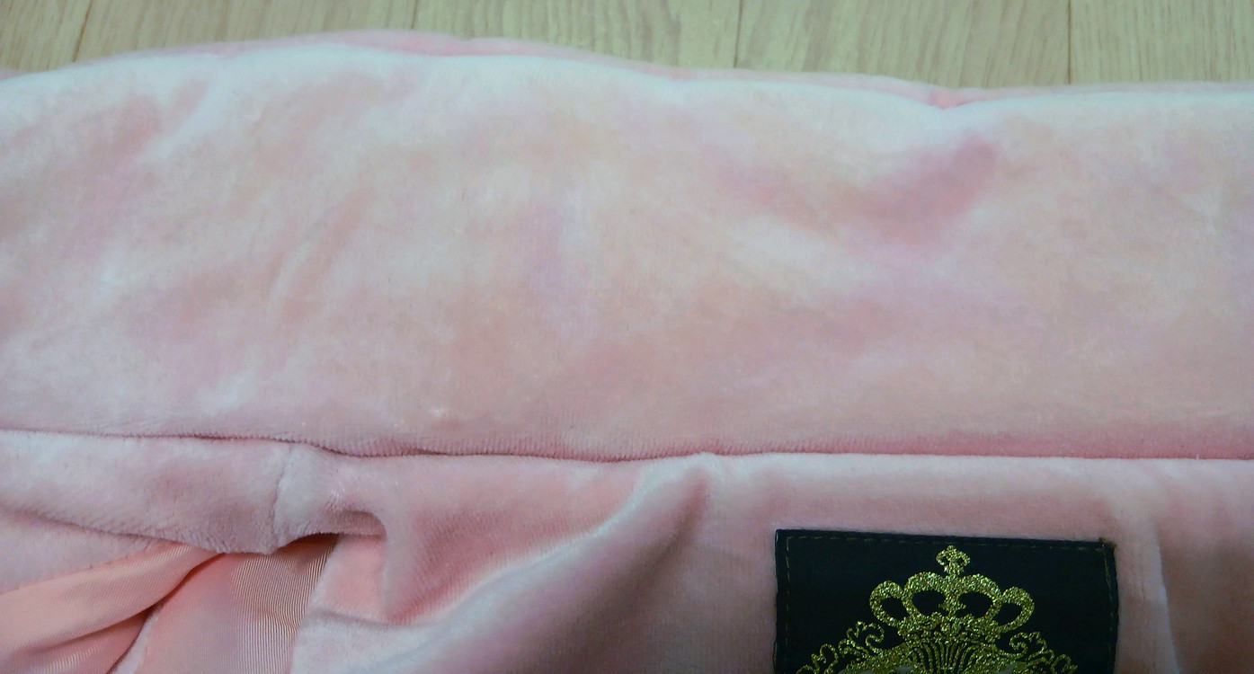 핑크 벨벳 패딩조끼(S)--5