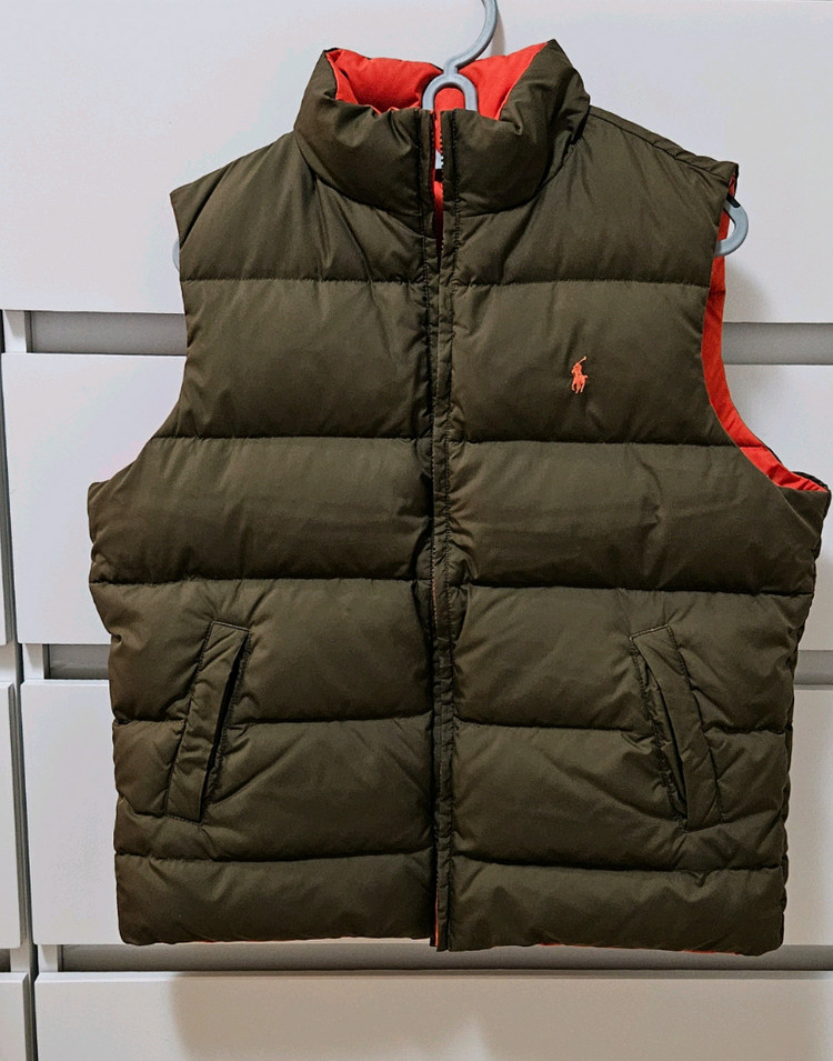polo 양면패딩 조끼--1
