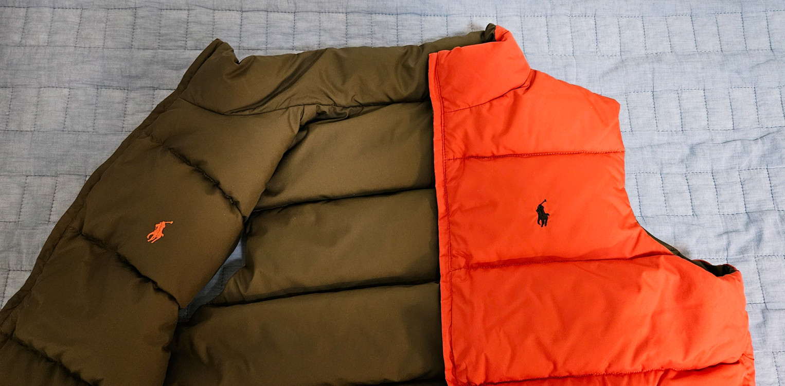 polo 양면패딩 조끼--3