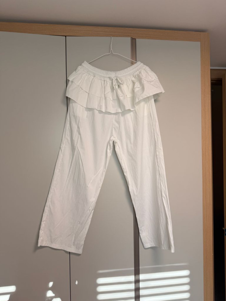 새상품 공구우먼 오드비 레이어드 바스락 프릴 밴딩 와이드 팬츠 3 이미지