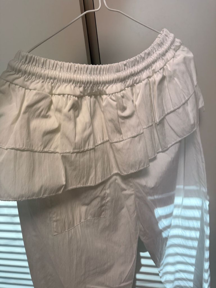 새상품 공구우먼 오드비 레이어드 바스락 프릴 밴딩 와이드 팬츠 3 이미지