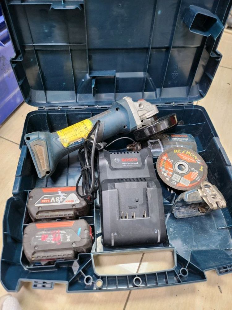 보쉬 GDX18V-EC 임팩드릴 렌치 보쉬 GWS18V-7 그라인더 풀세트 경기광주 택배가능 이미지