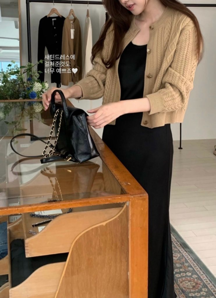 베뉴엣 비뮤즈 크로와상 가디건--4