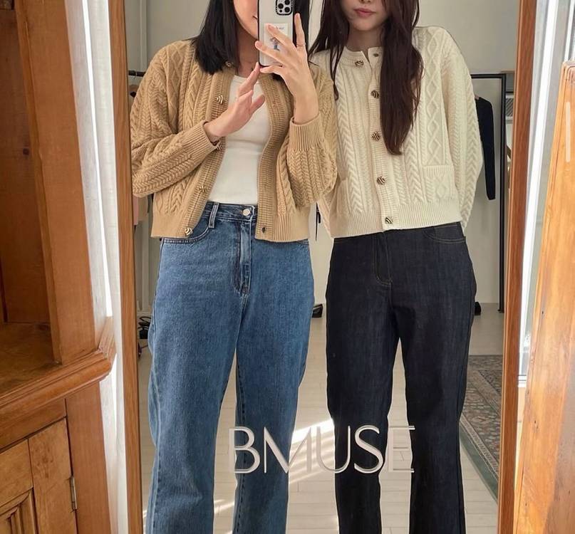 베뉴엣 비뮤즈 크로와상 가디건--6