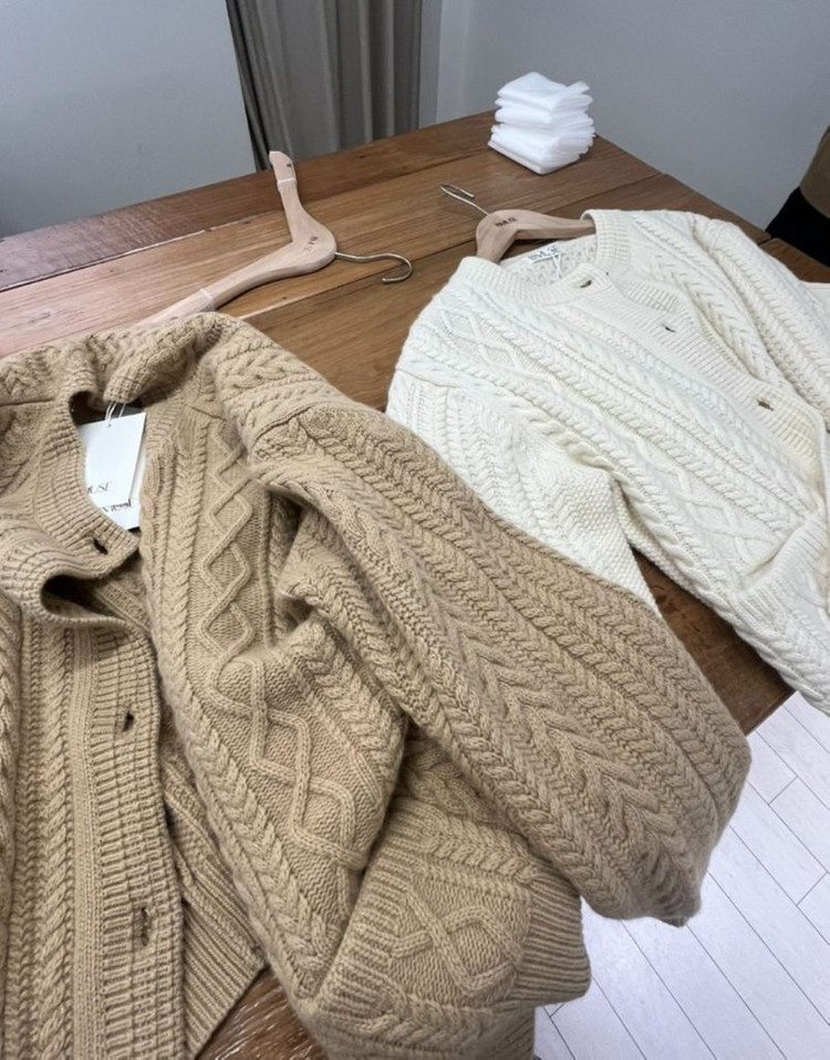 베뉴엣 비뮤즈 크로와상 가디건--8