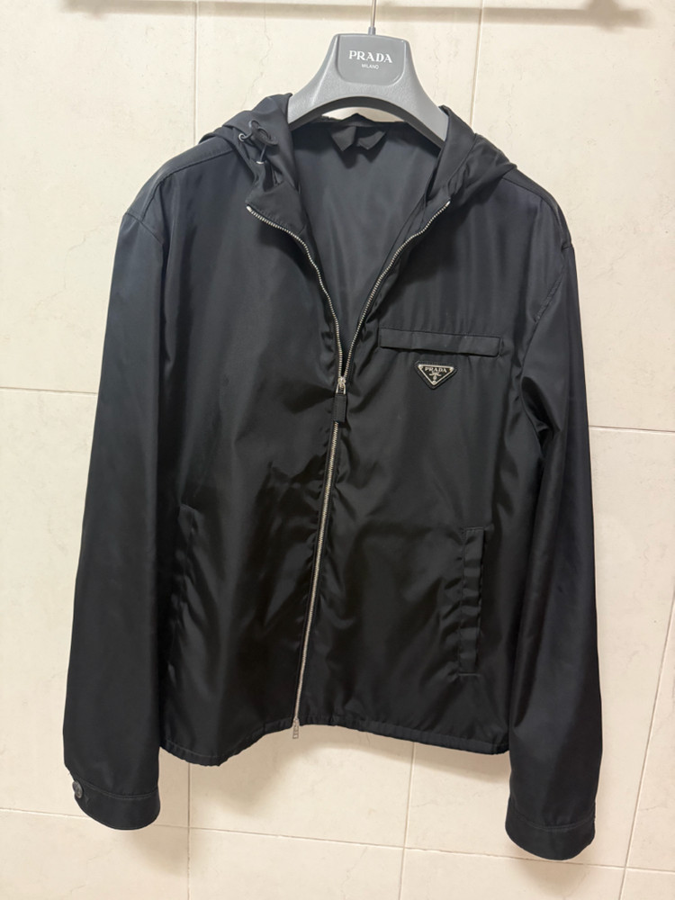 프라다 리나일론 후드 바람막이--6