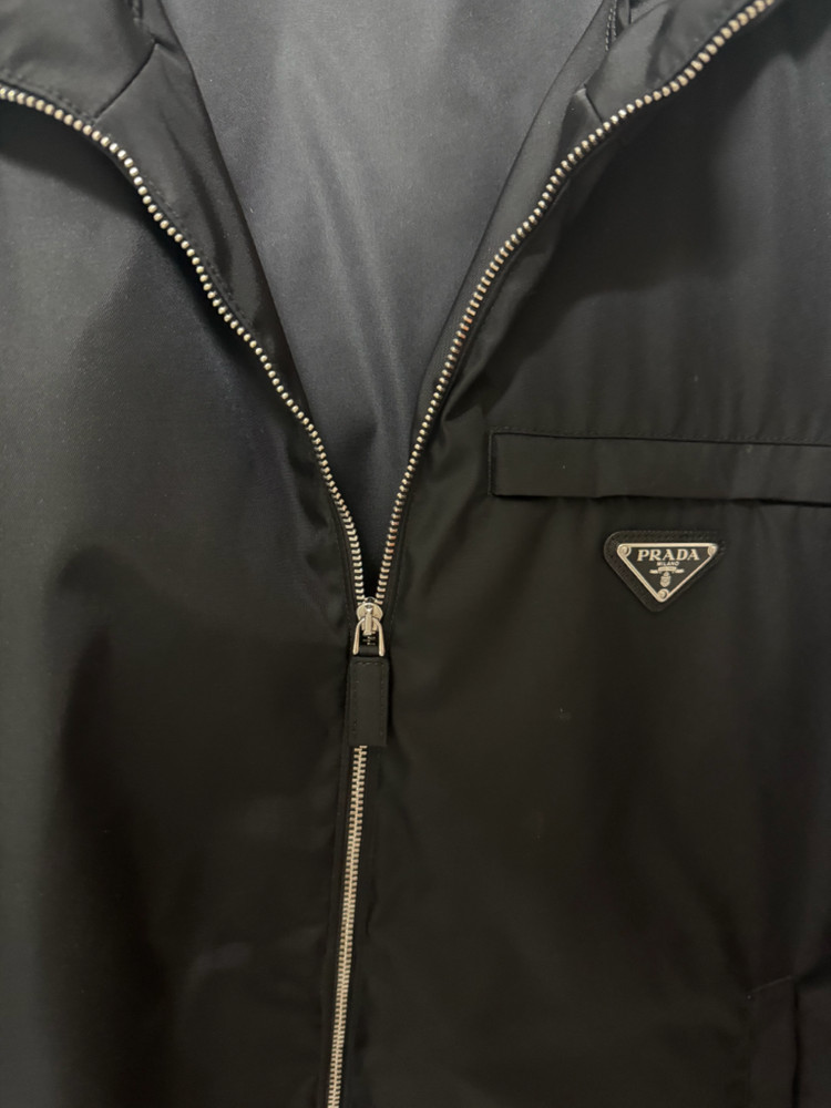 프라다 리나일론 후드 바람막이--4