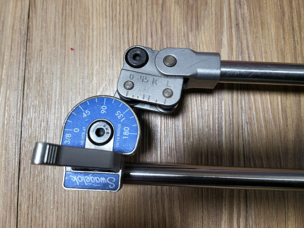 스웨즐락(swagelok) 3/8 튜브 밴딩기(밴더) 판매해요--2