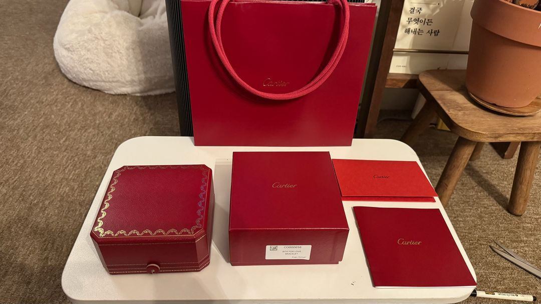 까르띠에 러브팔찌 케이스 풀세트 무배--2