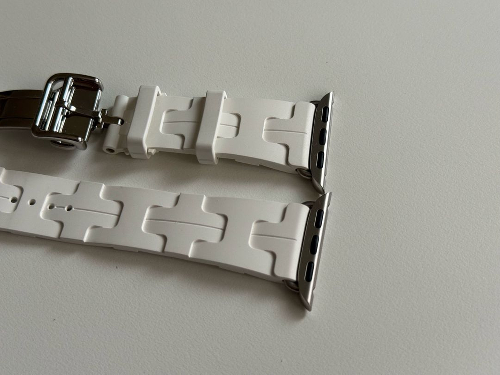 애플워치 에르메스 블랑 킬림 Blanc Killim 38/40/41/42mm 싱글투어 디버클 S급 풀박스 판매--6