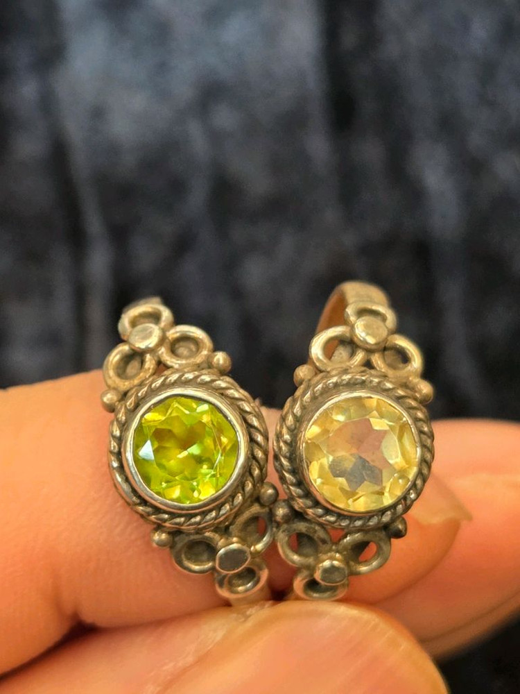 페리도트 시튜린 은반지 이미지