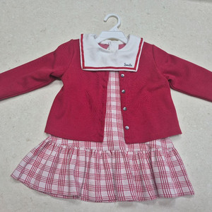 해피랜드 여아원피스 가디건 세트 110사이즈