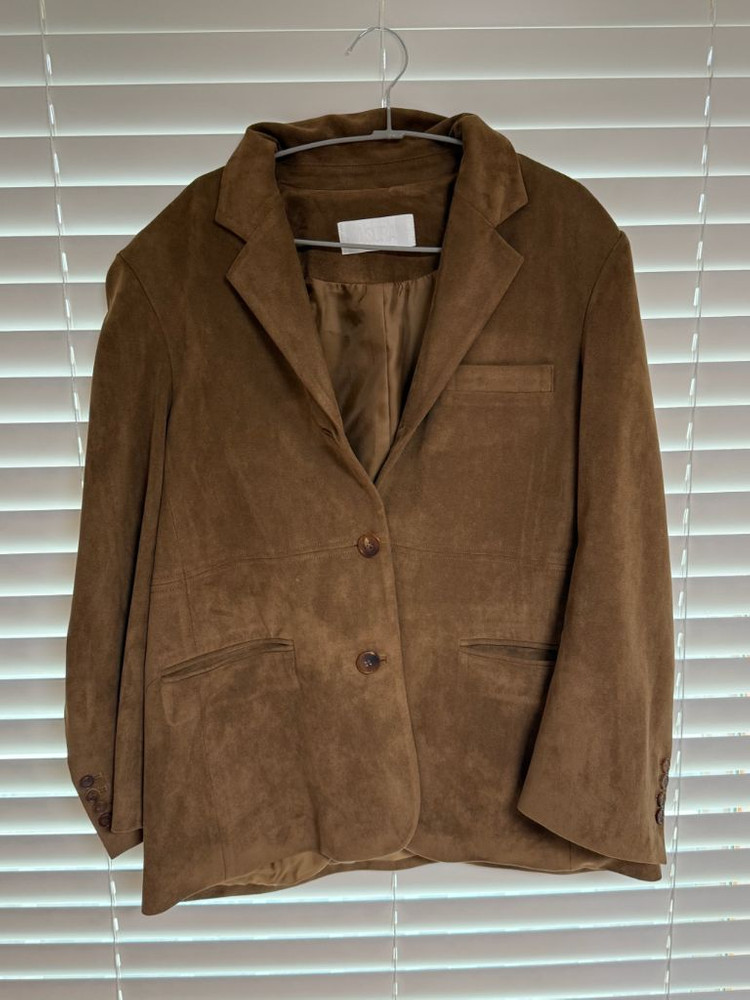 아수라 스티치 스웨이드 자켓 브라운 이미지