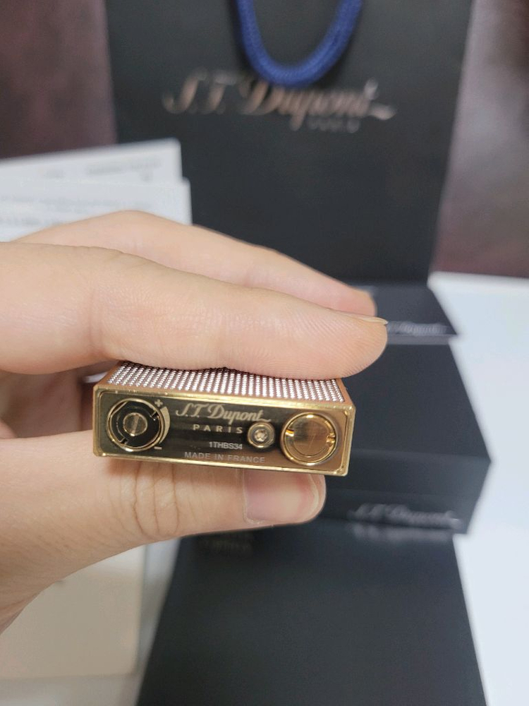 [백화점판] 듀퐁라이터 뉴 라인2 신형 ca16605 듀오스퀘어 쌍불 듀퐁 라이타--6