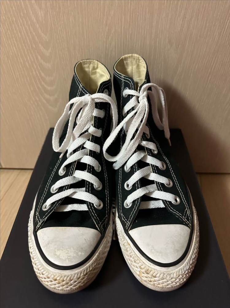 (230)컨버스 척테일러 올스타 클래식 하이 블랙--2