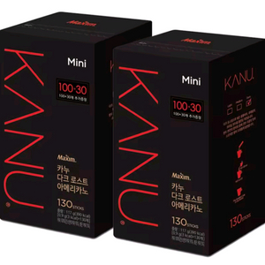 선착순)카누 미니 다크 로스트 아메리카노 130개2박스 무료배송44500원