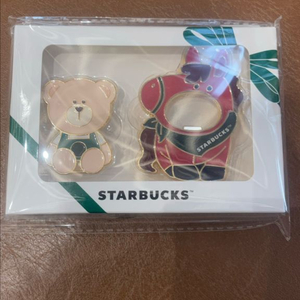 스타벅스 붉은 말 오프너 마그넷