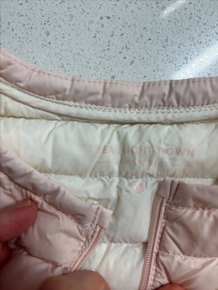 140사이즈 탑텐 경량패딩조끼두벌 일괄--2