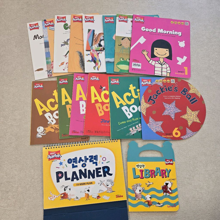 튼튼영어 규리앤프렌즈~주니어3 (A급, 풀세트) 3~9세 유아동 영어그림책 전집·영어--4