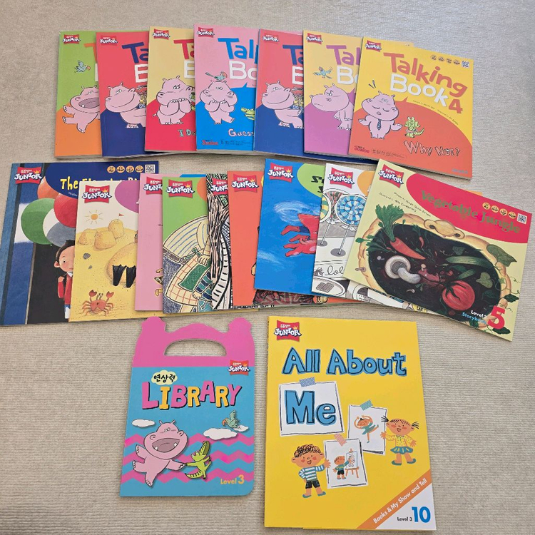 튼튼영어 규리앤프렌즈~주니어3 (A급, 풀세트) 3~9세 유아동 영어그림책 전집·영어--6