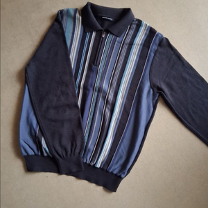 피에르가르뎅 남성 스트라이프 니트 100