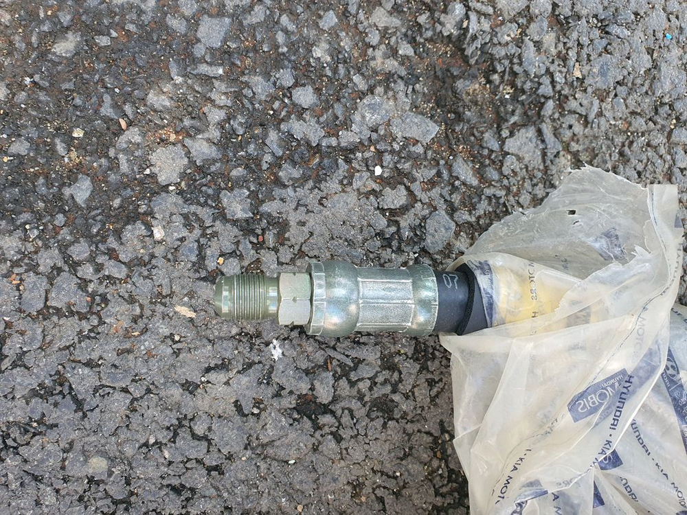 구형 프라이드 스티어링 파워 고압호스 이미지