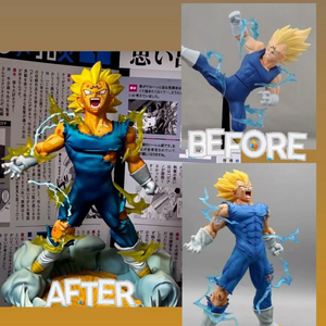 레진 드래곤볼피규어 [파괴왕자 시동] 마인 베지터 풀 도색 피규어 리페인트 채색 리페인팅 룩업 이미지
