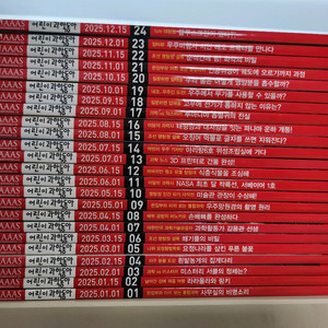 과학잡지 2025년 1월~12월 전12권 세트