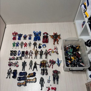 파워레인저 와일드포스 DX 가오킹 합체로봇 + 고전 로봇 , 피규어 장난감 일괄 이미지