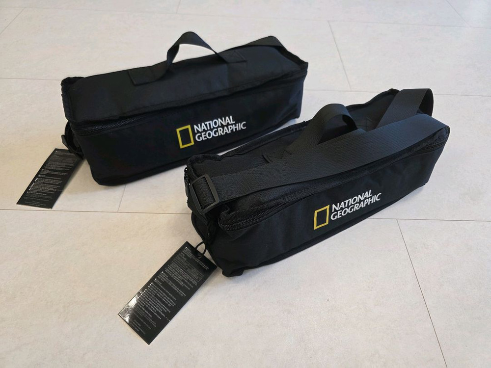 내셔널지오그래픽 캠핑의자 2개 + 폴딩박스--8