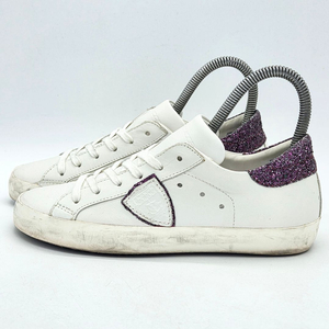 필립모델 우먼스 로우탑 스니커즈 글리터 (36) 이미지