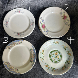 우리나라 옛날 빈티지 소서 찻잔 받침 접시 그릇 디저트 플레이트 팝니다 이미지