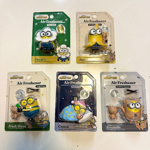 미니언즈 차량방향제 5개(국내산 안전 인증)