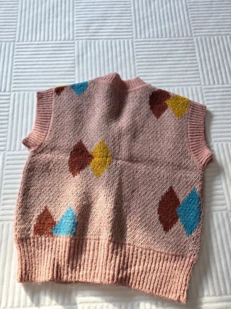 리미떼두두 핑크 다이아 니트베스트--11