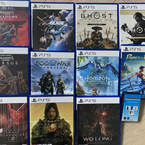 소니 플스5 PS5 타이틀 팝니다. 어쎄신크리드, 고스트오브,스텔라, 갓오브워, 호라이즌, 페르시아, 와룡, 데스스