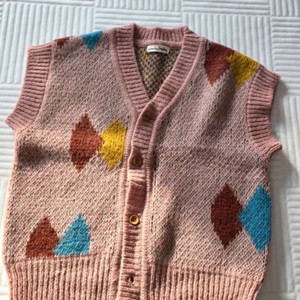 리미떼두두 핑크 다이아 니트베스트