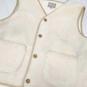 스파오 양털 조끼 아이보리 L