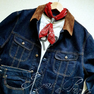 랄프로렌 퍼플라벨 스웨이드 트러커 자켓