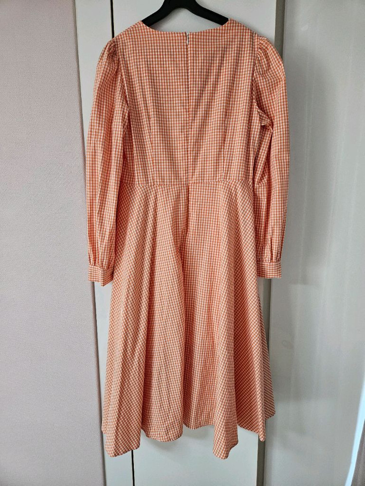 리린 체크 원피스--2