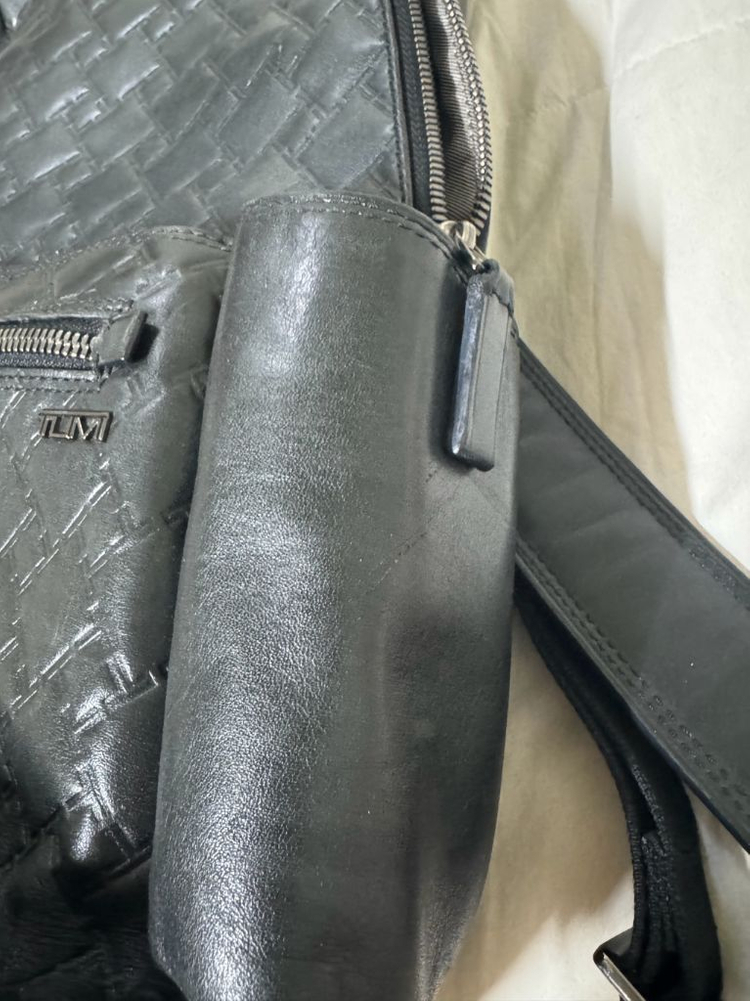 투미 티콘 가죽 백팩 상태 최상--4