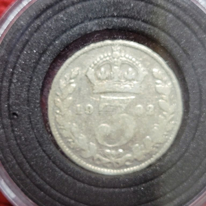 1900년초 영국 3센트 은화