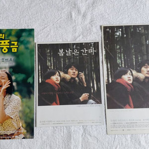 내마음의 풍금.봄날은 간다 3단.1단 전단지 이병헌 전도연 이영애 유지태