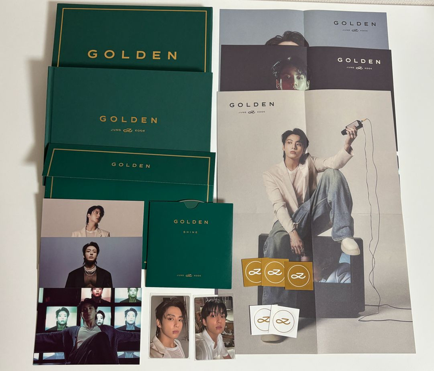 방탄소년단 정국 GOLDEN 골든 위버스앨범 포카 엽서 포스터 드볼 버터 맵솔 bts jk 이미지
